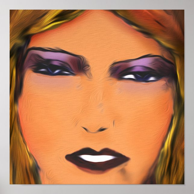 Póster Esbozo de Sultry Woman (Frente)