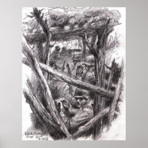 Póster Esbozo del Artista Rifleman