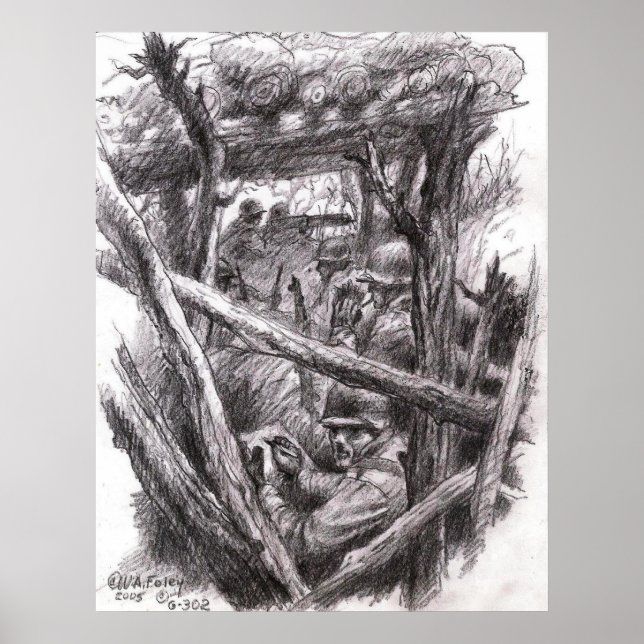 Póster Esbozo del Artista Rifleman