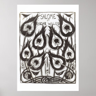 Póster Esbozo original para la portada de 'Salome' de Osc