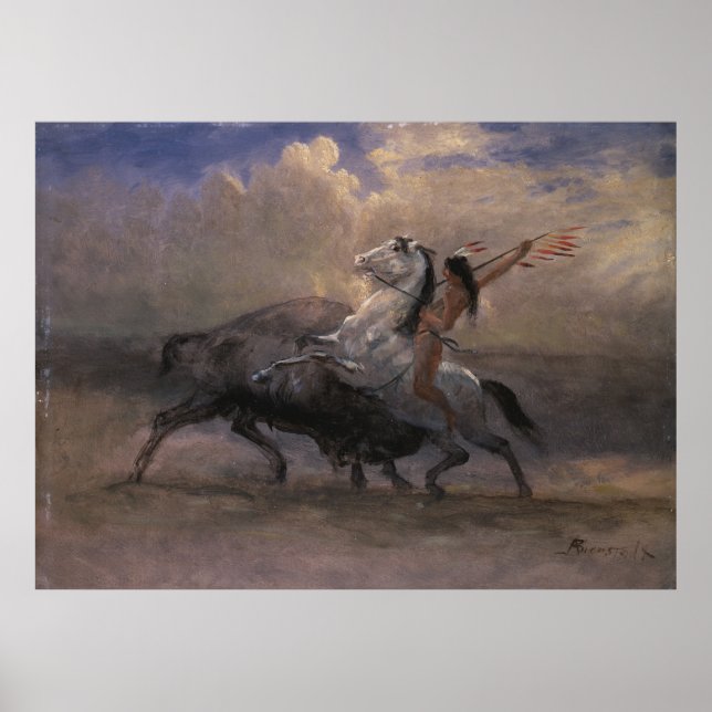 Póster Esbozo para el último de los búfalos (Frente)