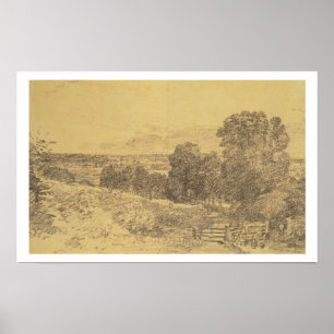 Póster Esbozo para la entrada de pintura a Fen Lane