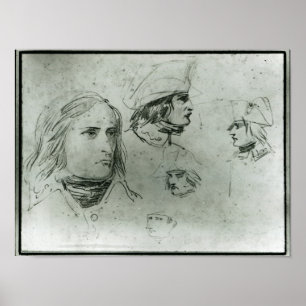 Póster Esbozos de Napoleón Bonaparte, 1797