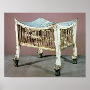 Póster Escabel usado por el niño-rey al principio