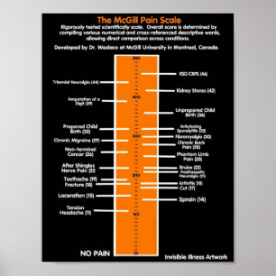 Póster Escala de dolor de McGill de los POSTERS…