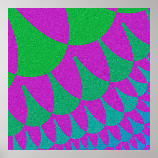 Póster Escala de dragones verdes (Frente)