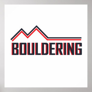 Póster escalada de escalada de rocas