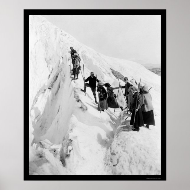 Póster Escalada de glaciares del paraíso 1921 (Frente)