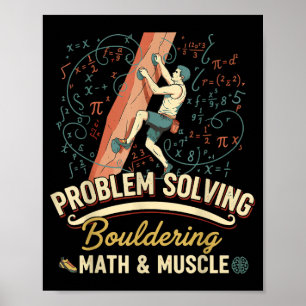 Póster Escalada de resolución de problemas matemáticos y