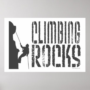 Póster Escalada de rocas