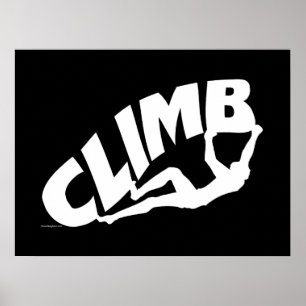 Póster Escalada en roca