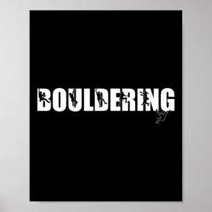 Póster Escalada en Roca Amante de la Montaña Bouldering