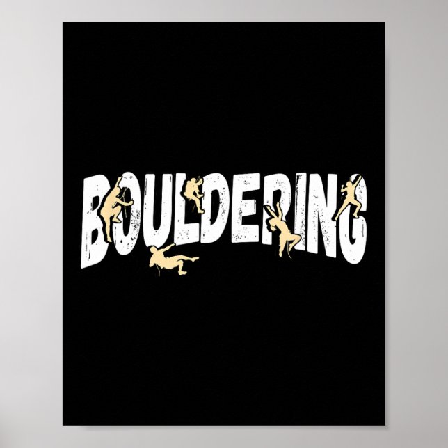 Póster Escalada en roca Bouldering  (Frente)