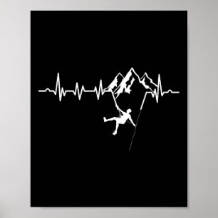 Póster Escalada en roca de Heartbeat Bouldering Montañism