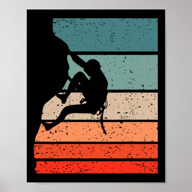 Póster Escalada Estilo Retro Vintage _4 (Frente)
