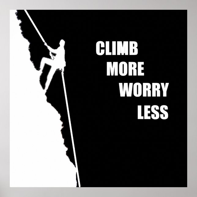 Póster Escalada motivacional diciendo (Frente)