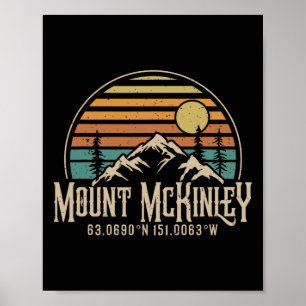 Póster Escalada Mt. Mckinley Alaska Senderismo Montaña Cl