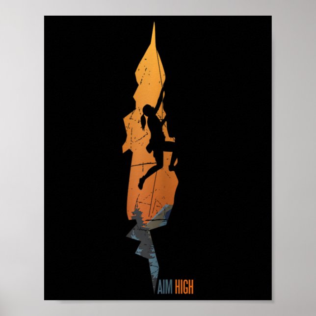 Póster Escalada - Objetivo Alto Escalada en Roca Boulderi (Frente)