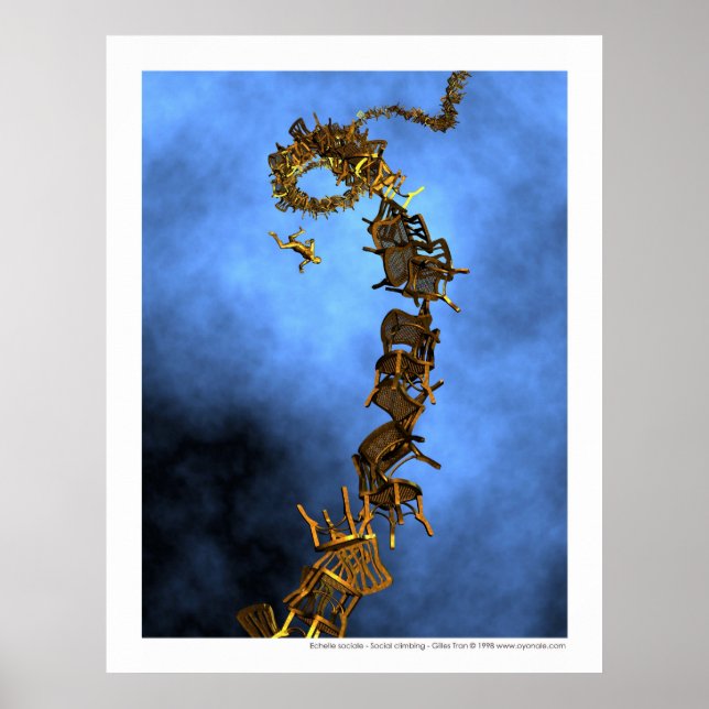 Póster Escalada social - Echelle sociale (Frente)