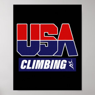 Póster Escalada Usa Escalador Montaña Escalador Escalada