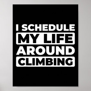 Póster Escalador Bouldering Escalar Montañero Montaña Roc