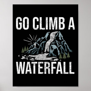 Póster Escalador Bouldering Invierno Nieve Montaña Sender