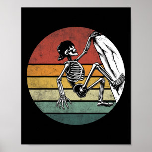 Póster Escalador de Esqueleto de Halloween Esqueleto Anti