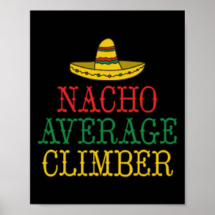 Póster Escalador De Rocas De Árbol De Escalada De Climber