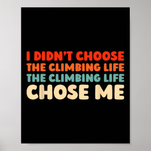 Póster Escalador Retro Bouldering Climb - Roca Vintage