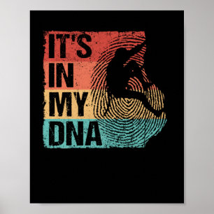 Póster escalador rocopeador de roca de Boulder