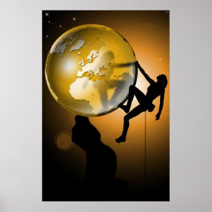 Póster Escalando el mundo