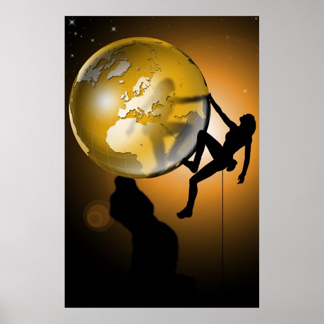 Póster Escalando el mundo (Frente)