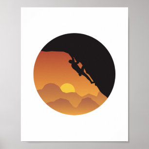 Póster Escalar duro