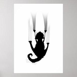 Póster Escalar gato