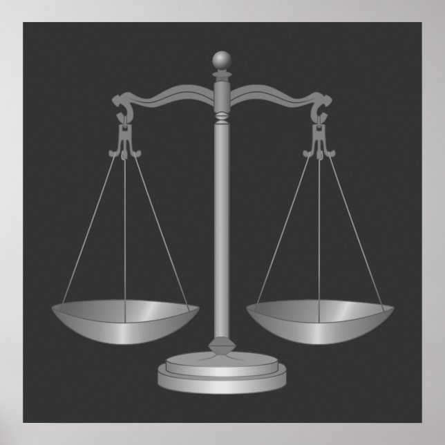 Póster Escalas de justicia (Frente)