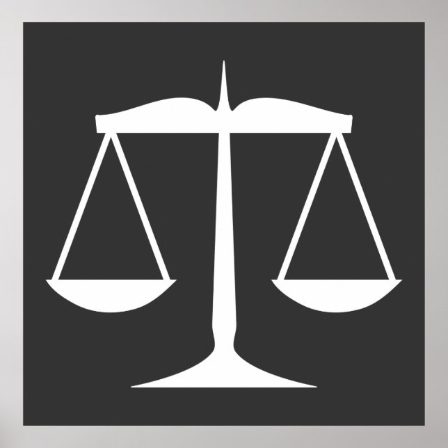 Póster Escalas de justicia (Frente)