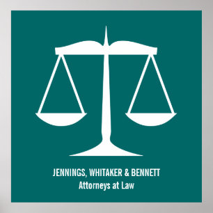 Póster Escalas de justicia