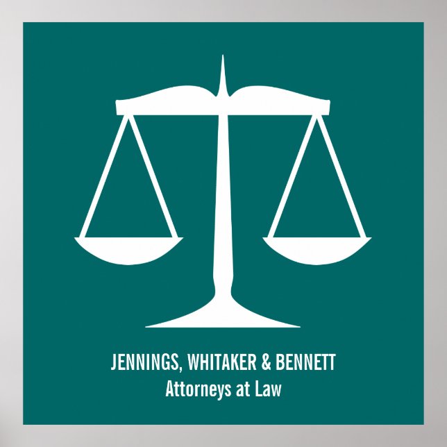 Póster Escalas de justicia (Frente)