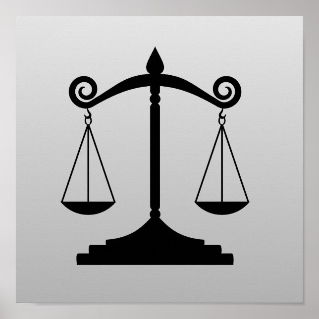Póster Escalas de Justicia en gradiente (Frente)