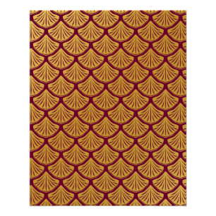 Póster Escalas de sirenas Art Deco - Magenta