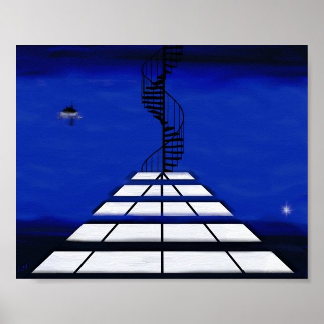 Póster Escalera a Dónde (Frente)