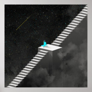 Póster Escalera A Las Estrellas