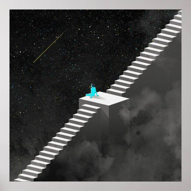 Póster Escalera A Las Estrellas (Frente)