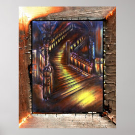 Póster Escalera de luz