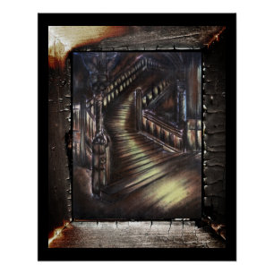 Póster Escalera de luz
