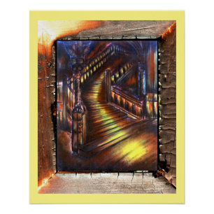 Póster Escalera de luz