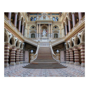 Póster Escalera En Justizpalast, Viena Austria