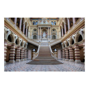 Póster Escalera En Justizpalast, Viena Austria