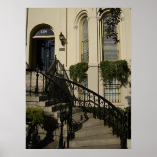 Póster Escalera en Savannah, Georgia