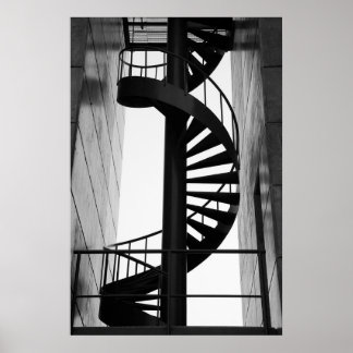 Póster Escalera espiral